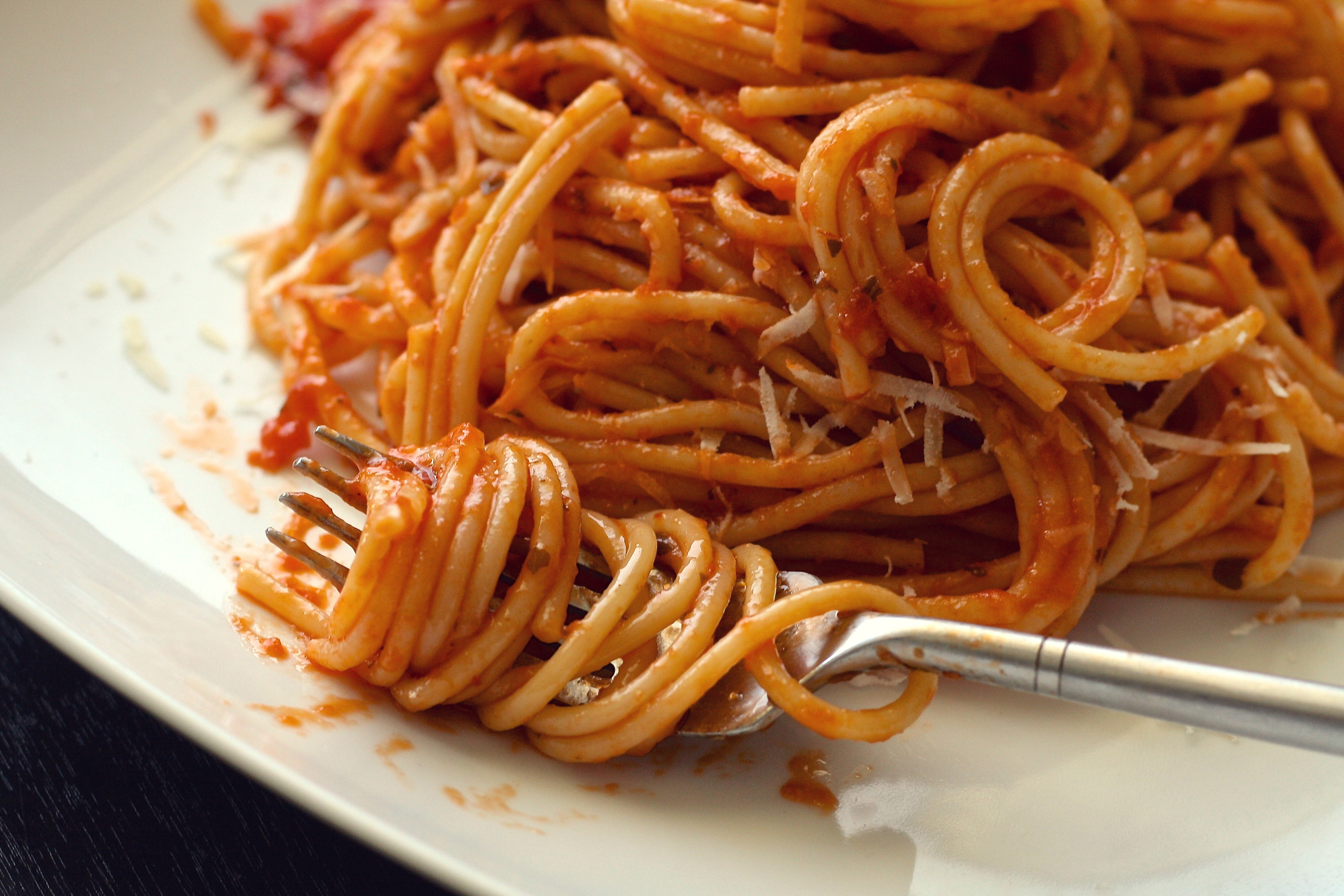 Un bella forchettata di spaghetti