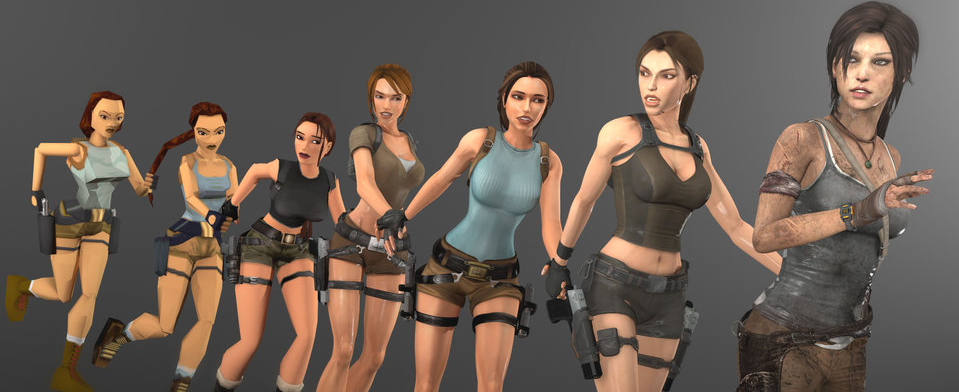 Lara Croft evoluzione