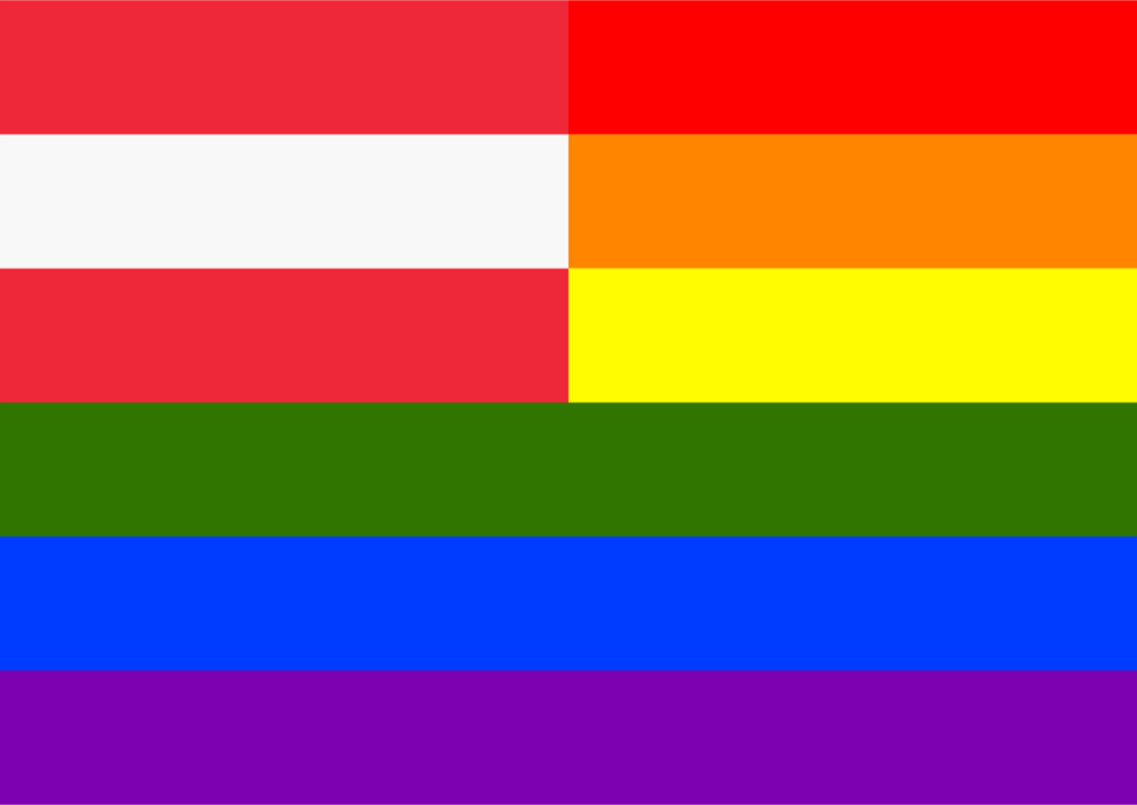 austria rainbow flag